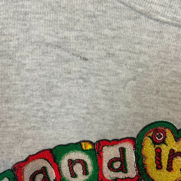 Sweatshirt Novelty Kitsch sz XL Raggedy Ann and Andy Vintage Hand in Hand - Picture 6 of 15